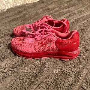 Under Armour Women's UA HOVR™ Intake 6 Print Running Shoes Pink/Red Size 9.5